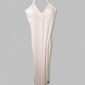 Wild Fable Pink Ribbed V-Neck Halter Top Dress with Built-in Shelf Bra - Size S